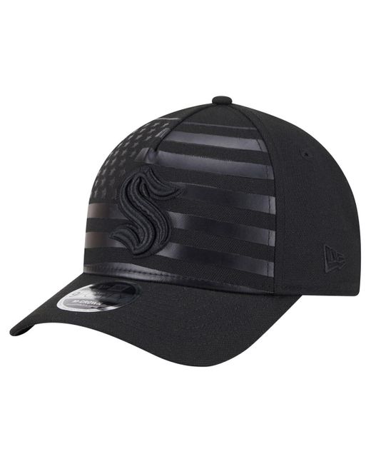 KTZ Blue Seattle Kraken Game Day Stealth Flag 9forty A-frame Adjustable Hat for men