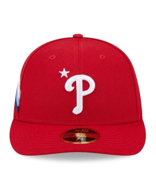 KTZ Red Philadelphia Phillies 2023 Mlb All-star Game Workout Low Profile  59fifty Fitted Hat for Men