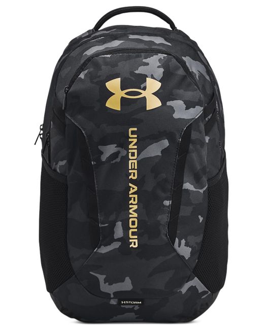 Under Armour Black Ua Hustle 6.0 Solid-color Backpack for men