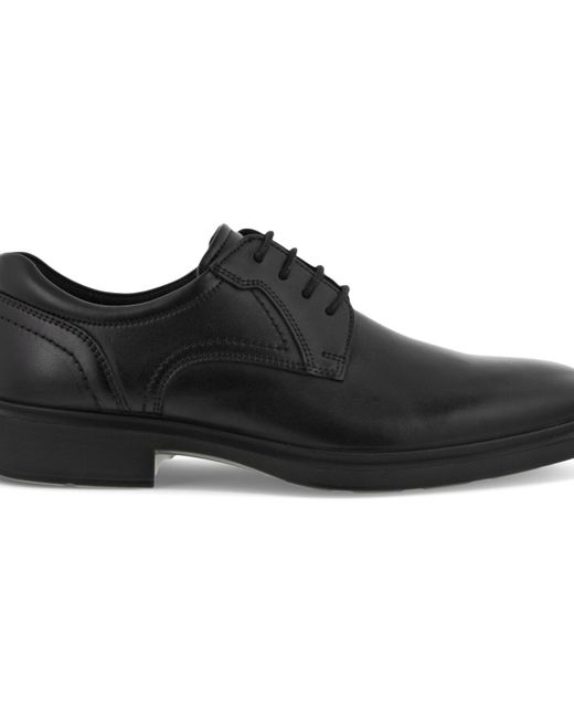 Ecco Black Helsinki 2.0 Plain Toe Derby Shoe for men
