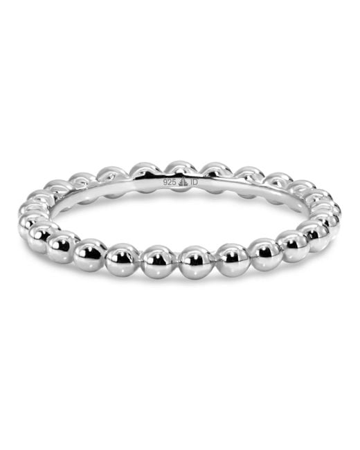 DEVATA Metallic Beaded Ball Ring