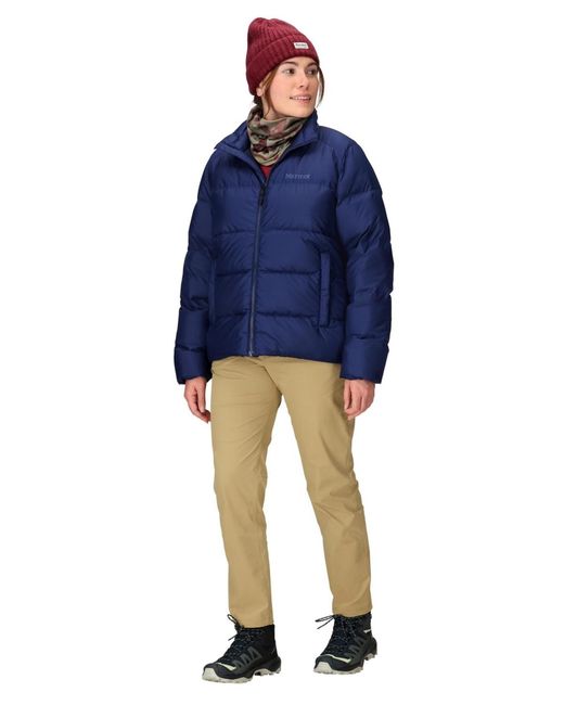 Marmot Blue Guides Down Puffer Jacket