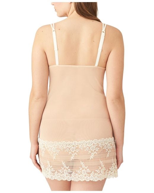 Wacoal Natural Embrace Lace Sheer Chemise Lingerie Nightgown 814191