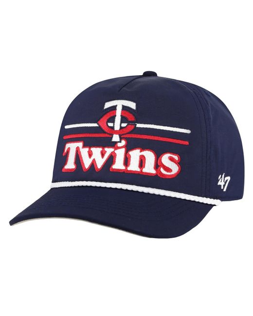 '47 Blue Minnesota Twins Campscape Hitch Adjustable Hat for men