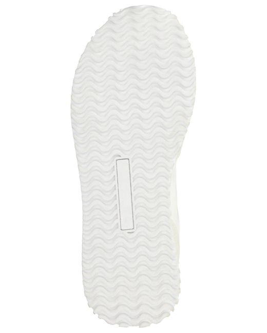 Journee Collection White Flow Lace Up jogger Sneakers