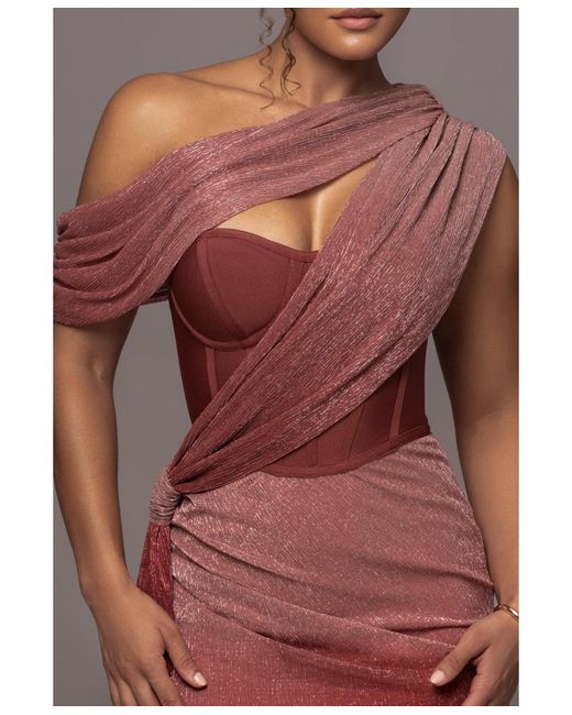 red celestina draped maxi dress Lydia_A. on LTK