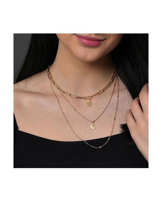 SOH White Everyday Multi-layer Necklace