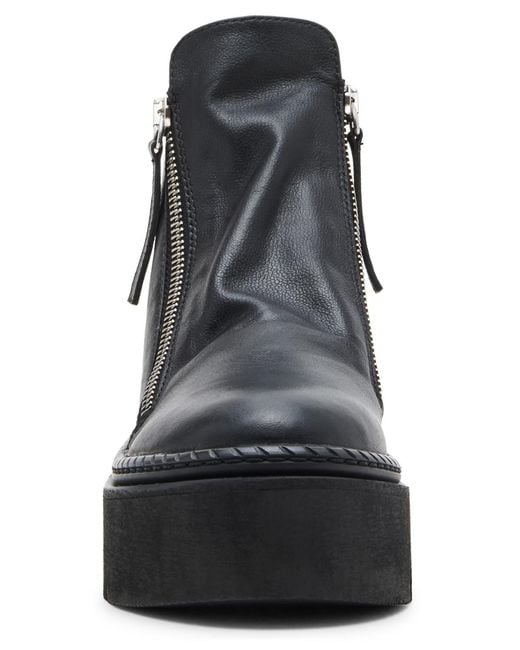 Steve Madden Black Drift Platform Wedge Booties