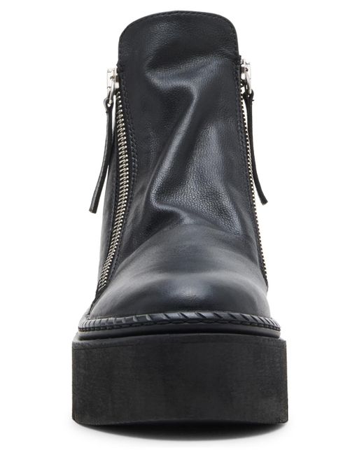 Steve Madden Black Drift Platform Wedge Booties