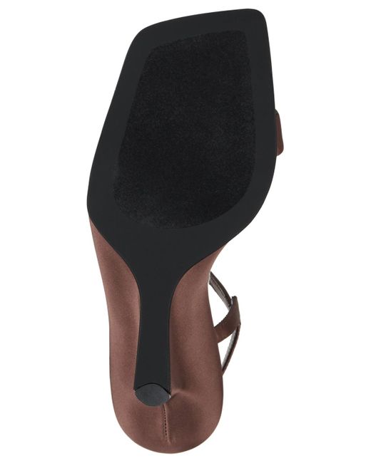 Jeffrey Campbell Brown Kassandra Sculpted Two-piece Wedge Sandals
