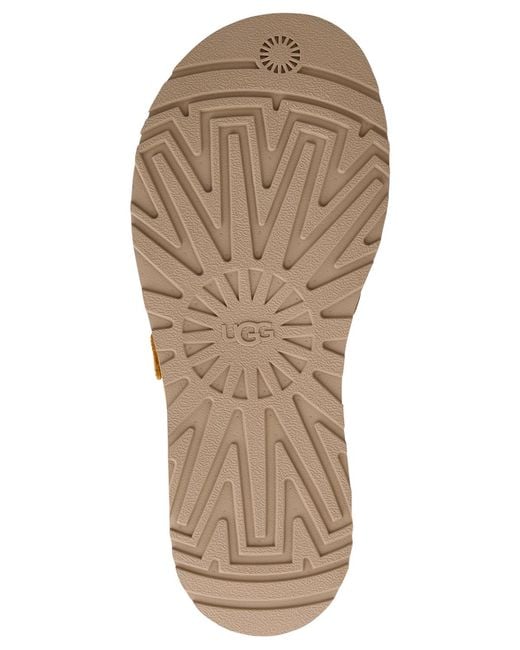Ugg Metallic Goldengaze Open Toe Flat Sandals