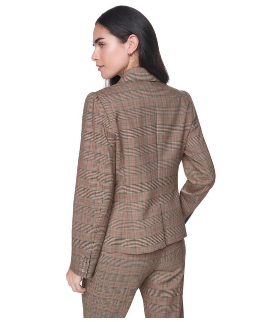 Tommy Hilfiger Brown Notch-collar One-button Jacket