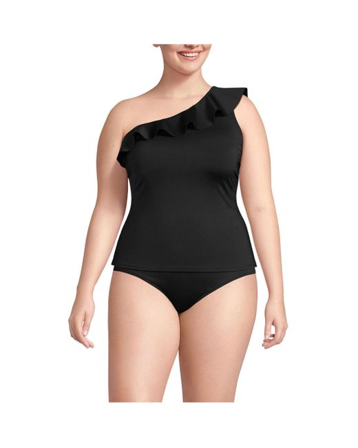 One shoulder tankini plus size hotsell