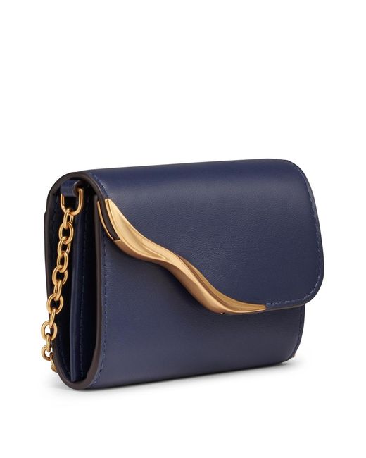 Donna Karan Blue Malverne String Wallet