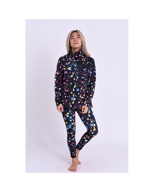 OOSC Blue Clothing High Neck Baselayer Top
