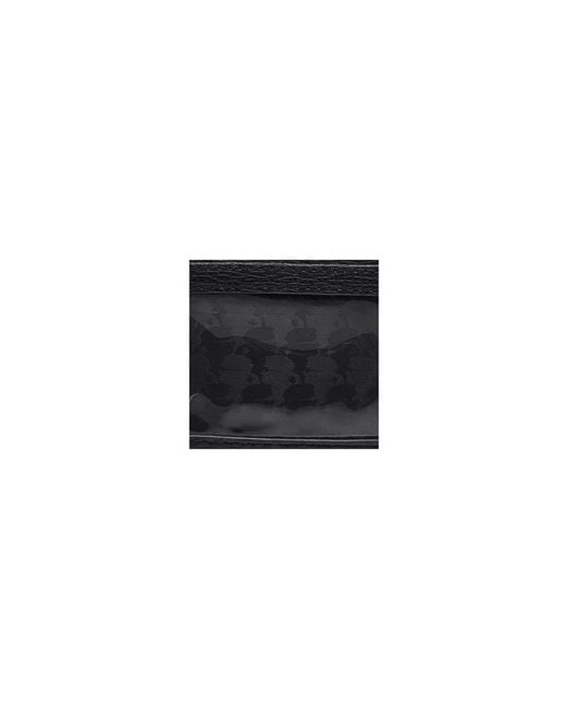 Karl Lagerfeld Black Key Ring Card Case