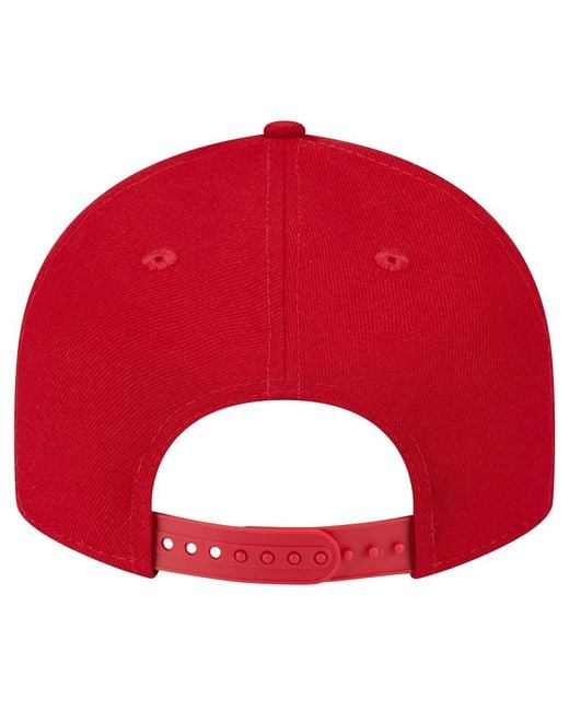 KTZ Red Bubba Wallace Driver 9fifty Snapback Hat for men