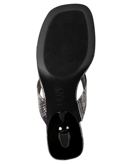DKNY Black Mackey Slip-on Sandals