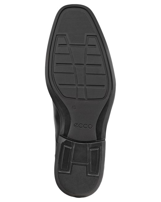 Ecco Black Milan Cap-toe Shoes for men