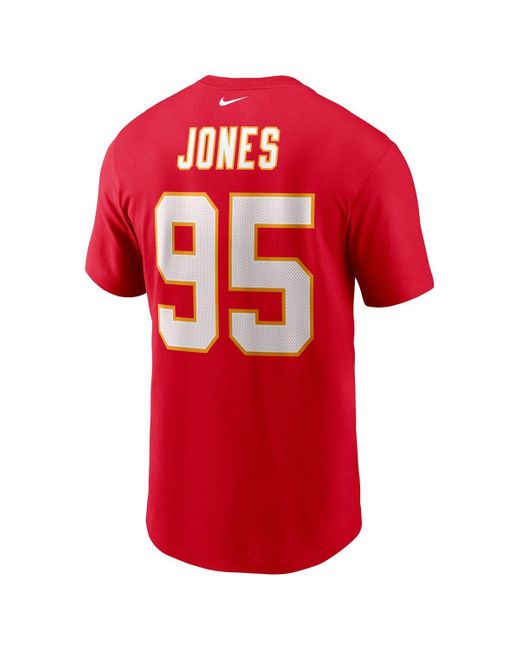 Nike Chris Jones Kansas City Chiefs Player Name And Number T-shirt in ...