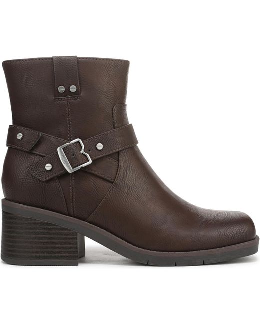 Dr. Scholls Brown Janis Square Toe rugged Short Boots