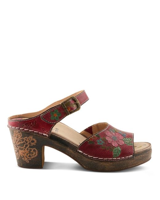L'ARTISTE Brown Spring Step Japhette Platform Slide