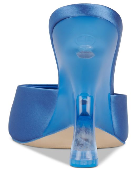 Jeffrey Campbell Blue Mew-2 Sculpted Vinyl Wedge Sandals