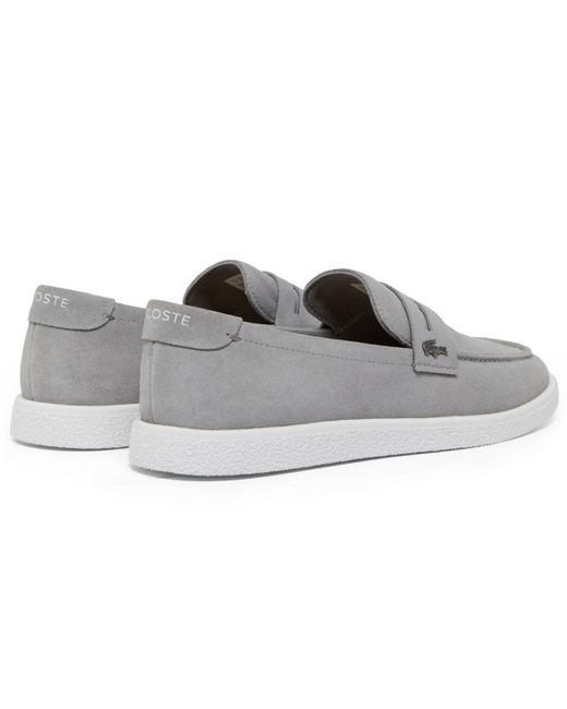 Lacoste Gray Cochet Casual Slip-on Loafers for men