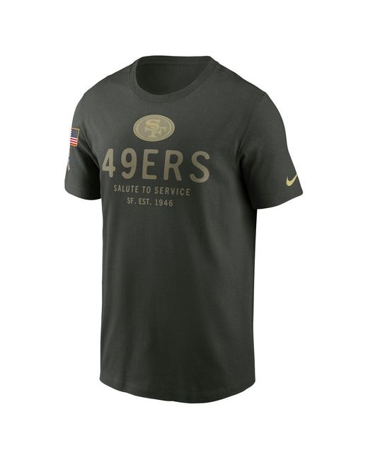 Nike Green San Francisco 49ers Big Tall 2025 Salute To Service Sideline Edge Dri-fit T-shirt for men