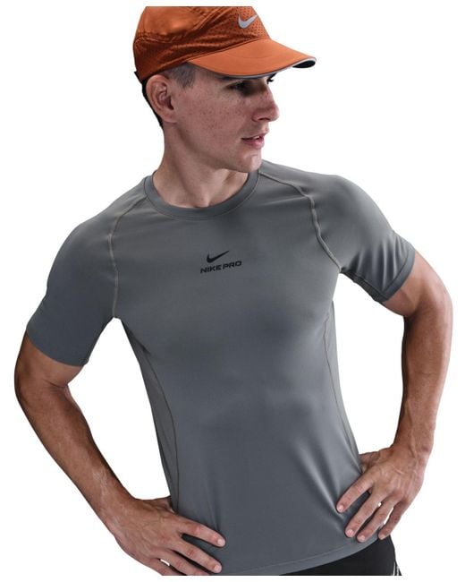 Nike Blue Pro Training Dri-fit Short-sleeve T-shirt for men