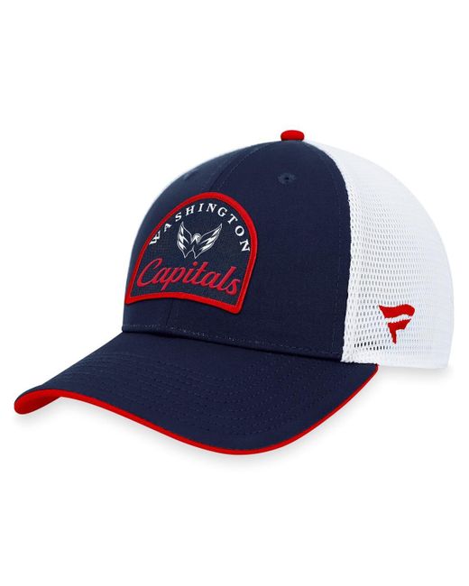 Fanatics Blue Branded Navy/white Washington Capitals Fundamental Adjustable Hat for men