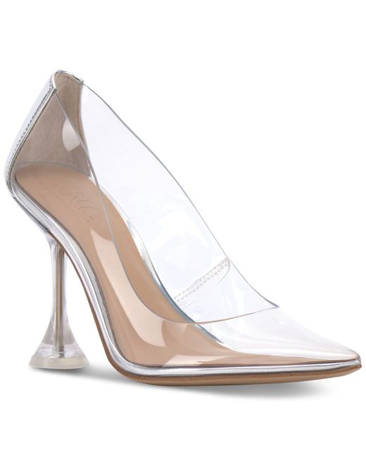 INC International Concepts White Savitri Flare-heel Pumps, Created For Macy's