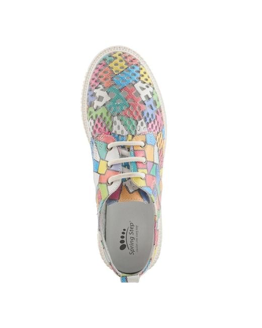 Spring Step Blue Mulan Lace-up Sneaker