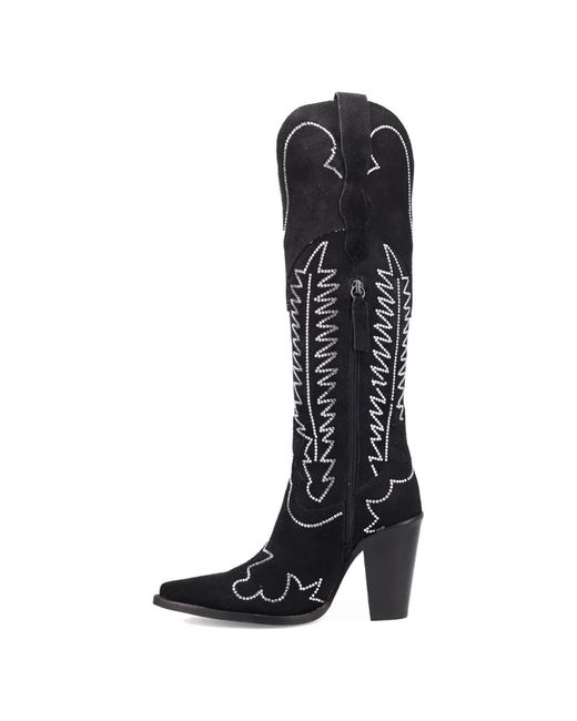 Dingo Black Double Take Suede Leather Boot