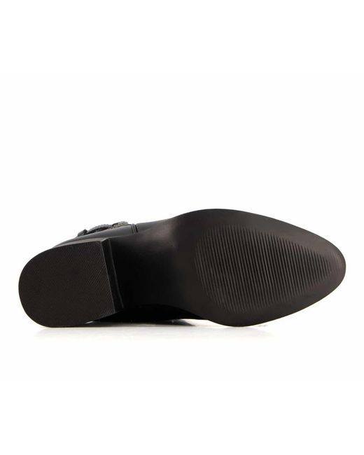 Forastero Black Western Leather Boots