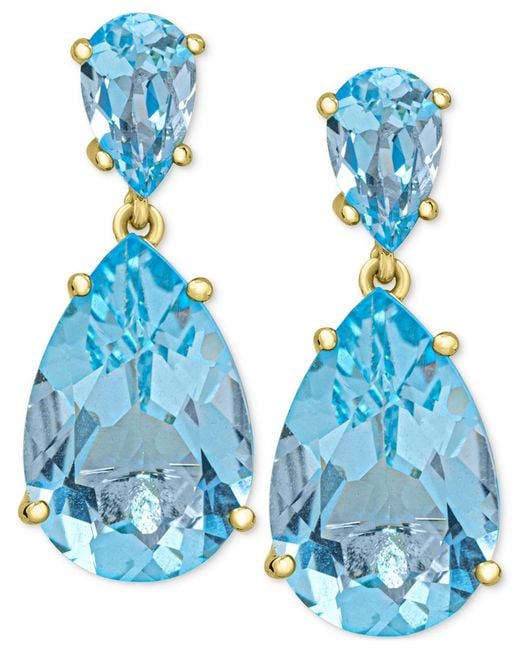 Macy's Blue Drop Earrings