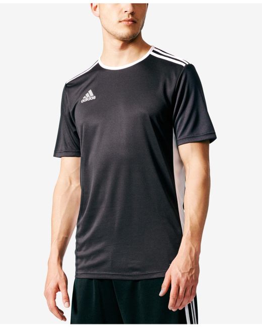 adidas Synthetic Men's Entrada Climalite® Soccer Shirt in Black ...