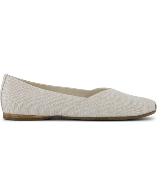TOMS White Gemma Ballet Flats