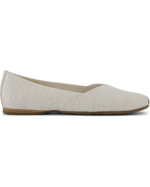 TOMS White Gemma Ballet Flats