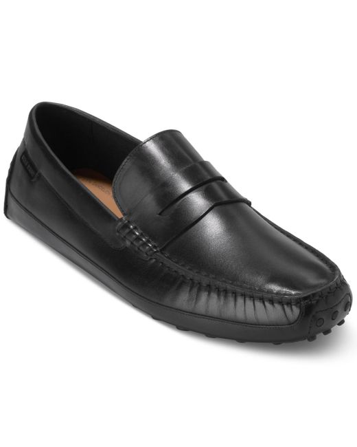 Cole Haan Black Davies Grand Slip On Driving Loafers for men