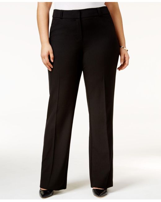 Alfani Synthetic Plus Size Straight-leg 