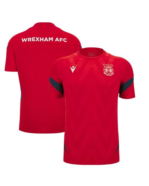 MACRON Red Wrexham Training Jersey for men