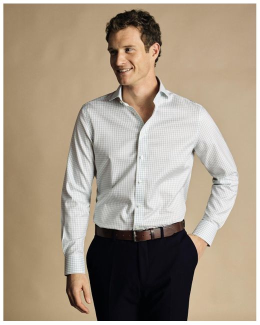charles tyrwhitt slim fit dress shirts Charles Tyrwhitt Twill 100% Cotton Slim Premium Shirt – Drive Goods.com