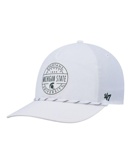47 Brand '47 White Michigan State Spartans Suburbia Captain Snapback Hat  for Men | Lyst