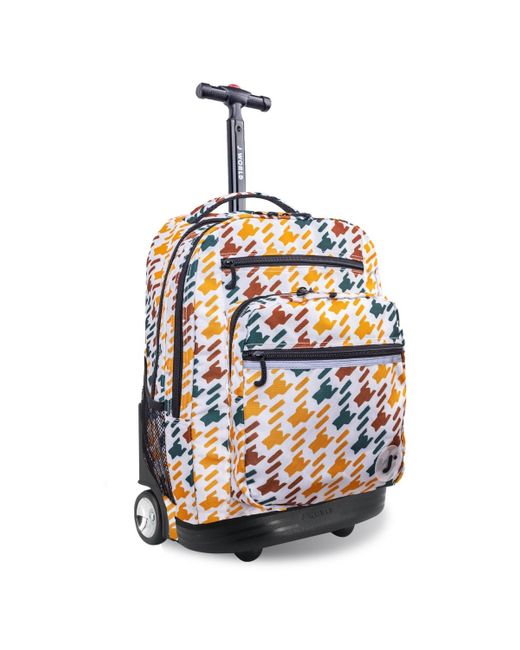 J World White Sundance Laptop 20" Rolling Backpack