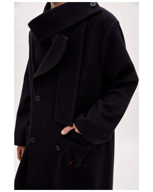 Pcfg Blue Wool Long Coat for men