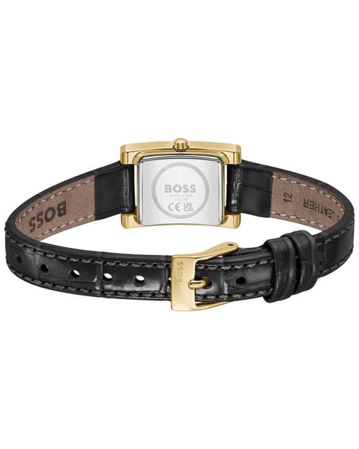 Boss Metallic Lucy Precious Rectangular Watch, 18.5Mm