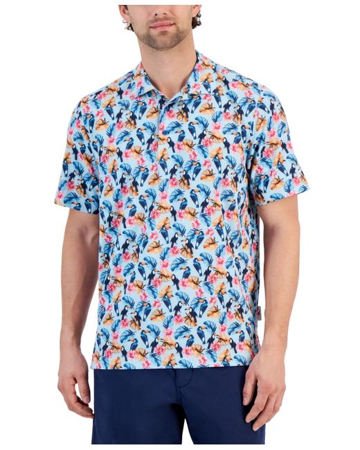 Tommy Bahama Blue Bahama Coast Toucan-print Shirt for men