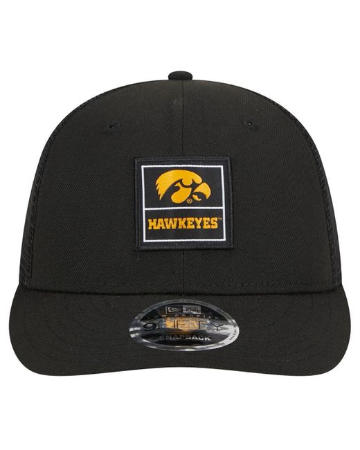 KTZ Black Iowa Hawkeyes Labeled 9fifty Snapback Hat for men