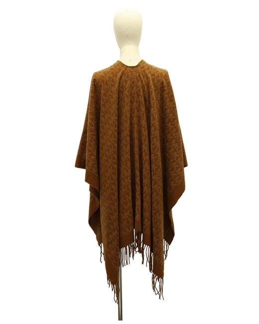 Michael Kors Brown Mk Repeat Ruana